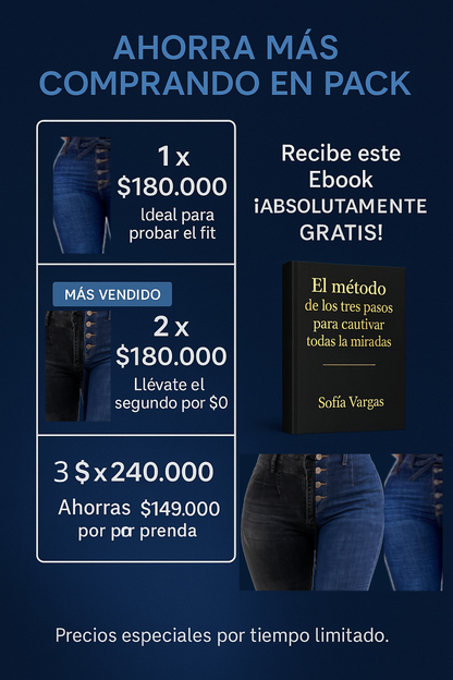 Coleccion 2025 Brionny Realce 360 Jeans
